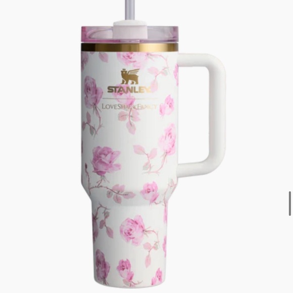 LoveShackFancy Accessories - Loveshack fancy stanley cup 40oz ribbon rosa new in box